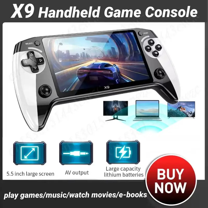 Gaming Console Emulator - X9 Pocket Video Game Console 5.5