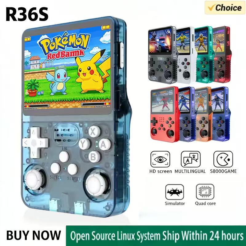 Gaming Console Linux - R36S Handheld Game Console ARKOS System