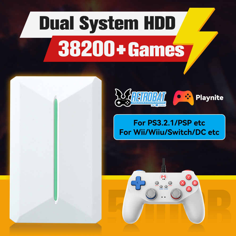 Gaming Console Gs5 - Retrobat＆Playnite System HDD Retro Game Console