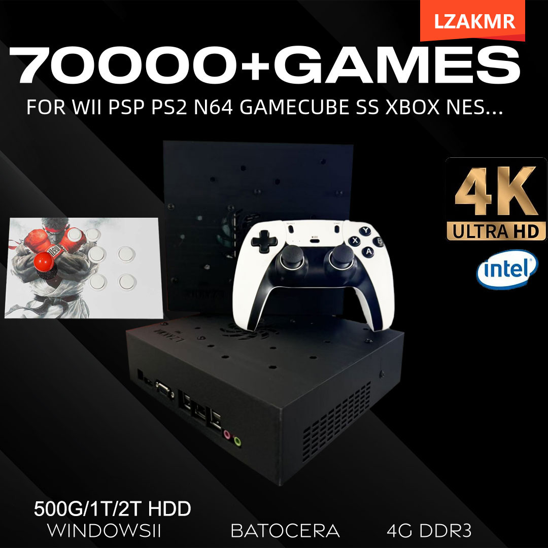 Gaming Console Video Game - Retro Gaming Console 70000+ Games 2TB