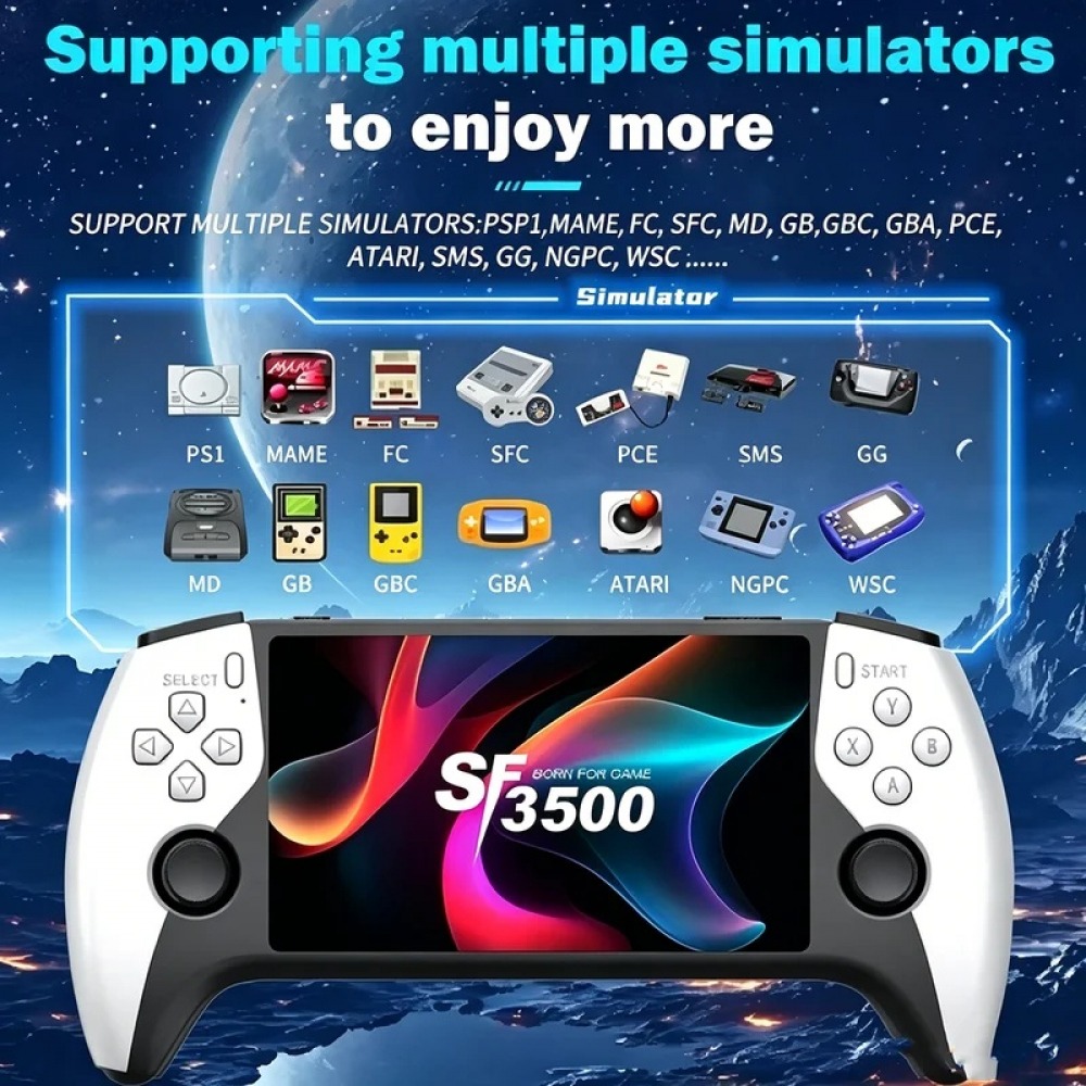 Gaming Console Emulator - SF3500 5 inch Handheld Game Console