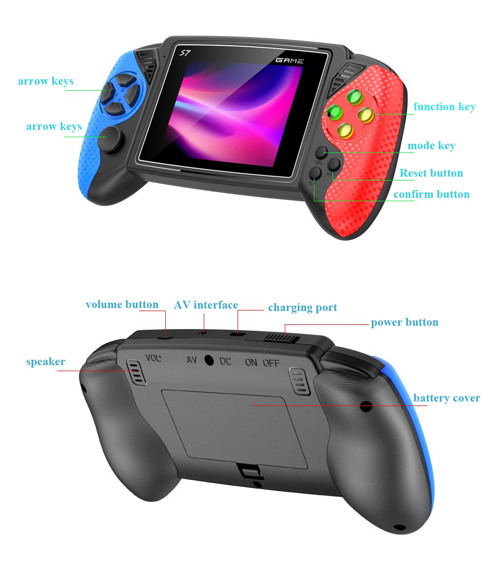 S7 Retro Handheld Game Console - Gaming Console For Kids 评论和价格