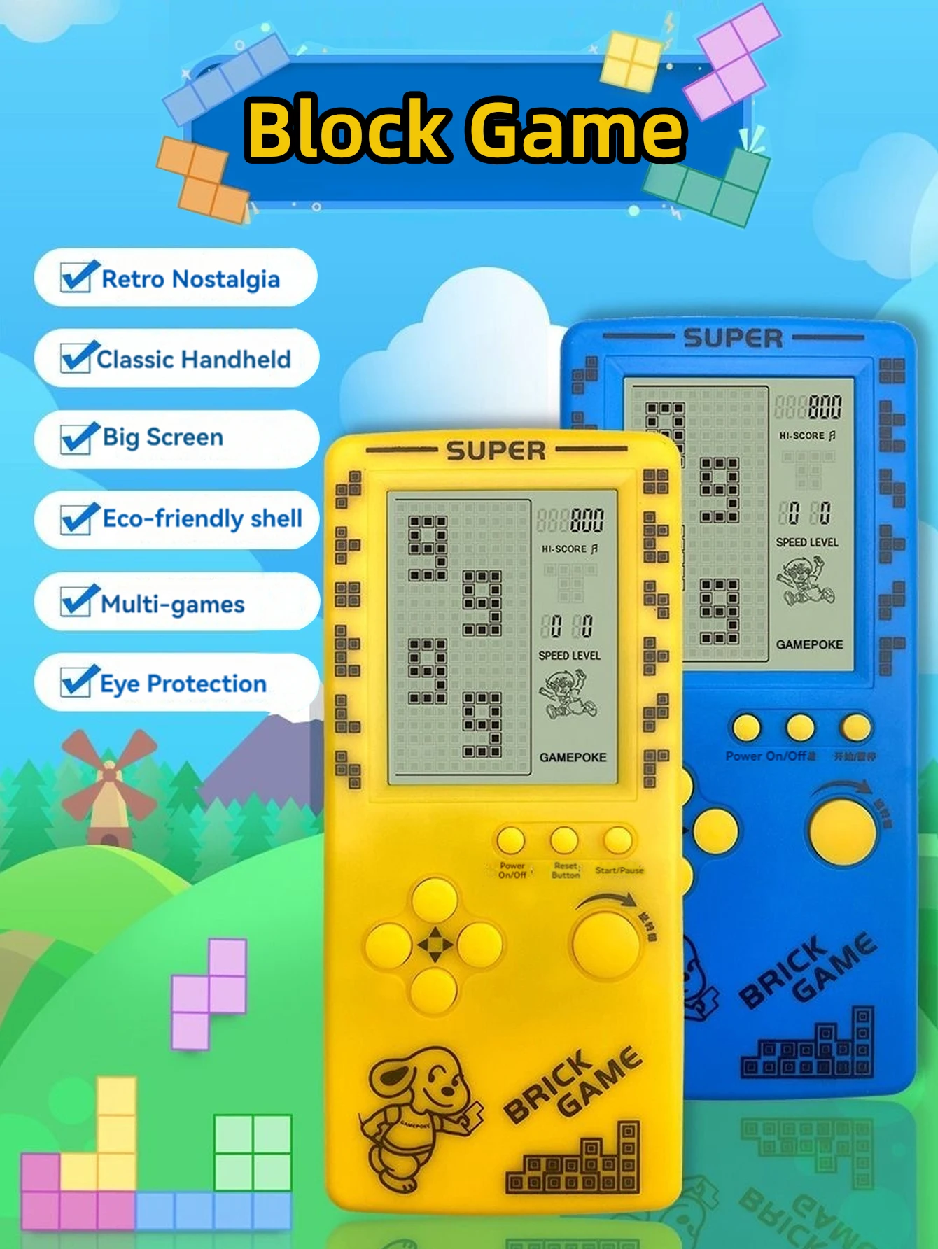 Classic Retro Handheld Game Pl - Gaming Console For Kids 评论和价格