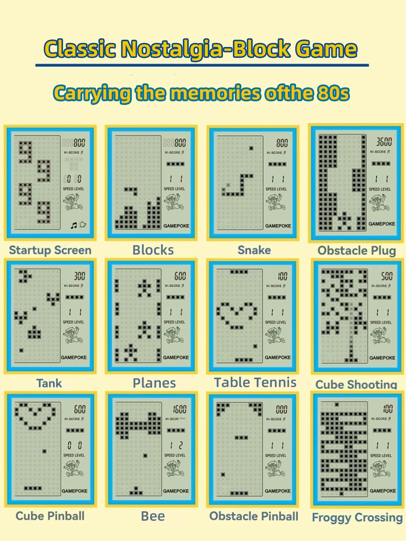 Classic Retro Handheld Game Pl - Gaming Console For Kids 评论和价格