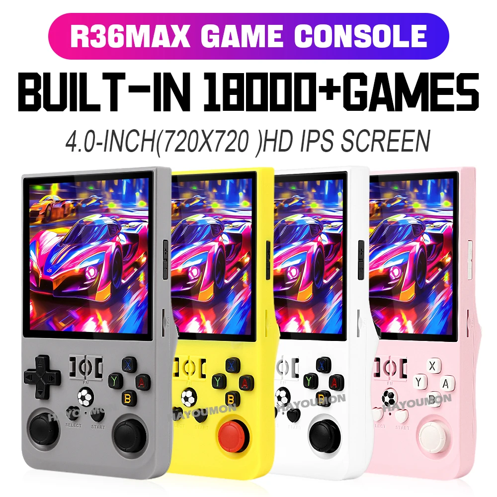 R36 Max Gray Handheld Gaming P - Gaming Console R36 Max 评论和价格