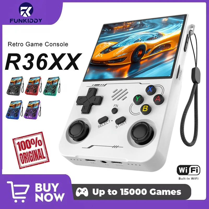 FUNKIDDY R36XX Game Console AR - Gaming Console Linux 评论和价格