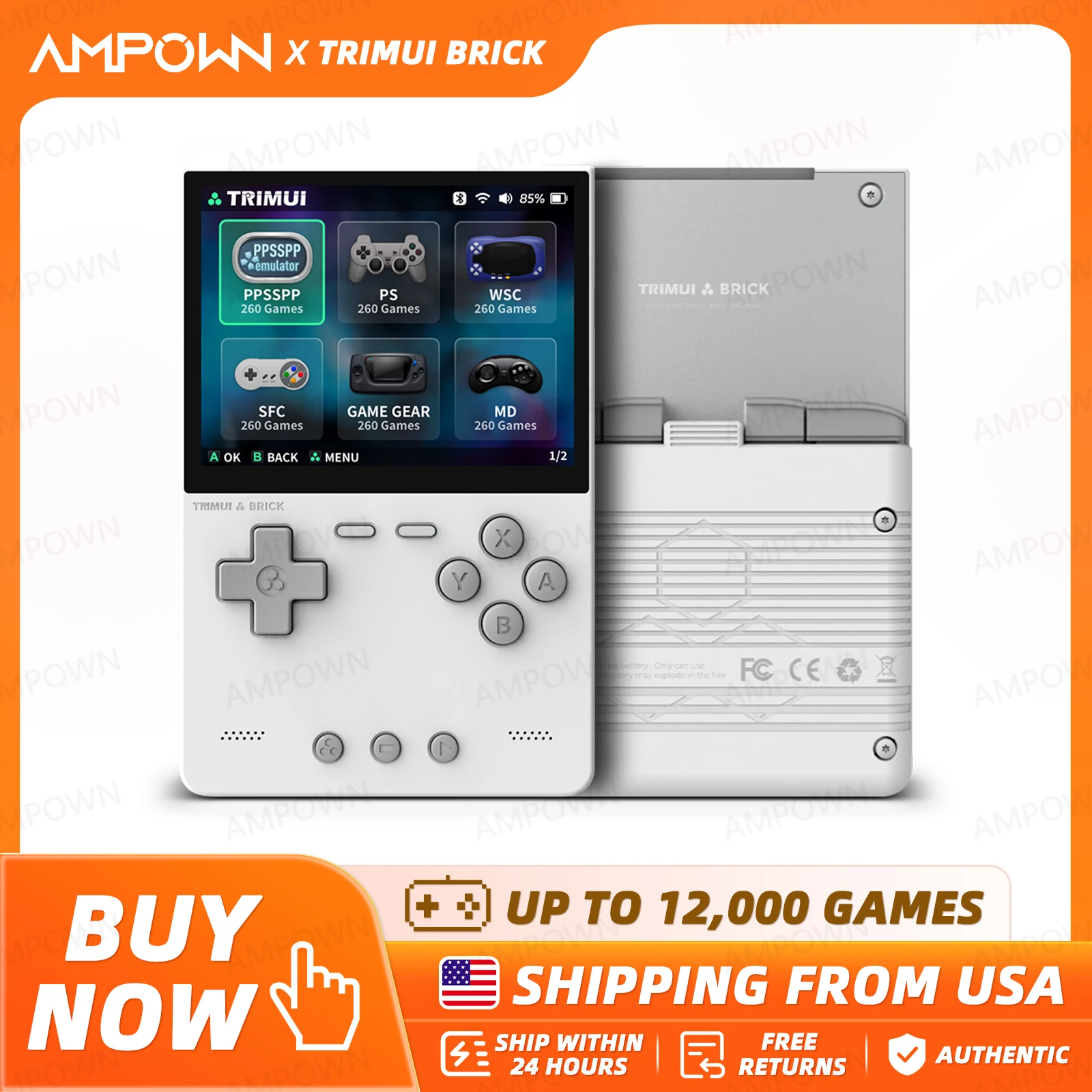 TRIMUI BRICK Handheld Game Con - Gaming Console Linux 评论和价格