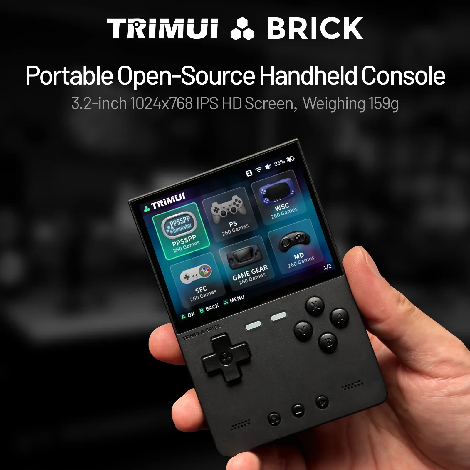 TRIMUI BRICK Handheld Game Con - Gaming Console Linux 评论和价格