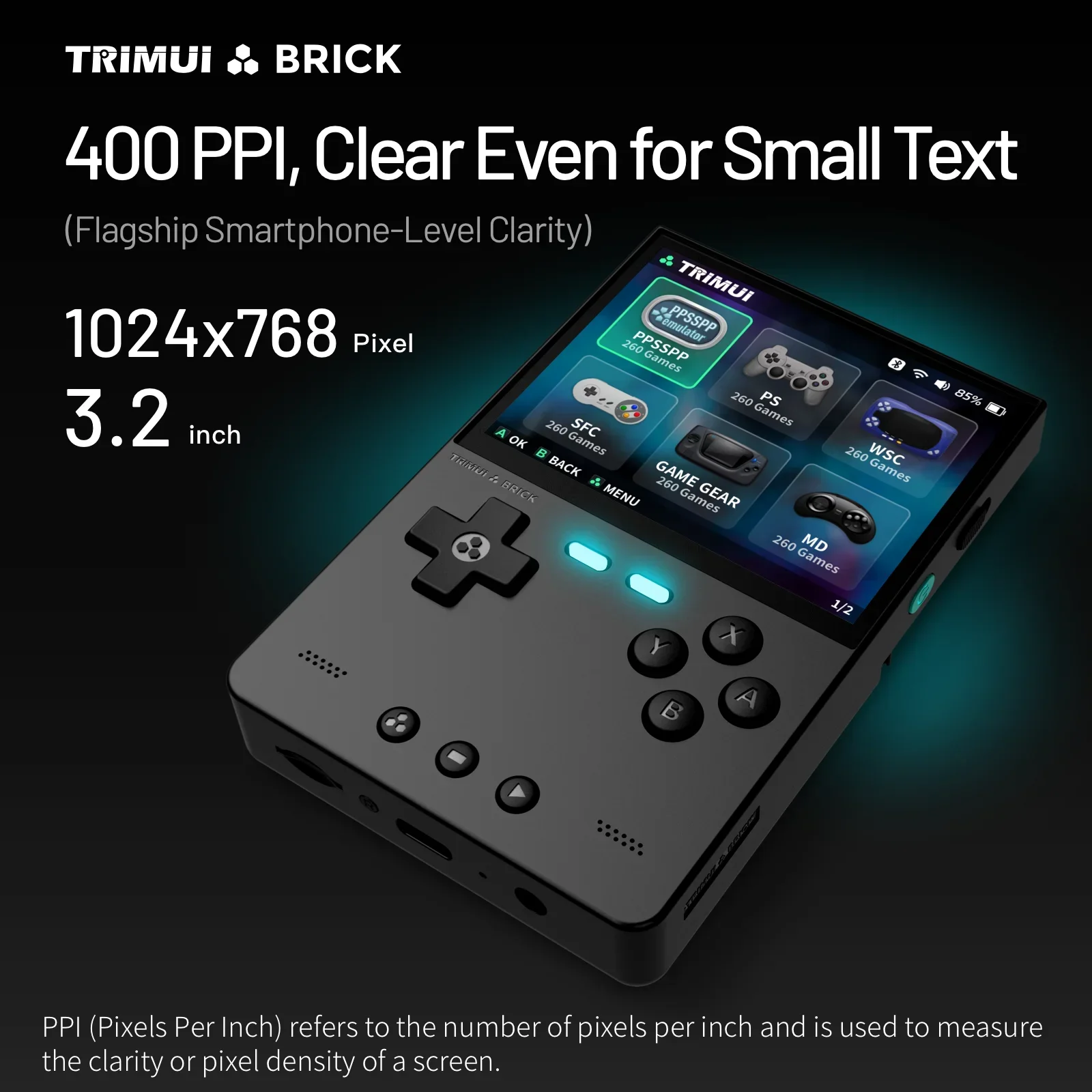 TRIMUI BRICK Handheld Game Con - Gaming Console Linux 评论和价格