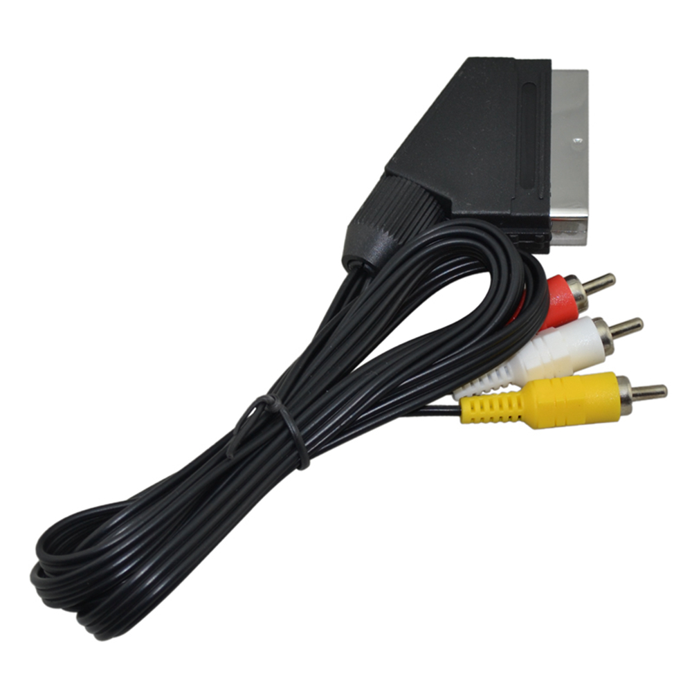 Scart Cable To 3 RCA AV TV Vid - Gaming Console Video Game 评论和价格