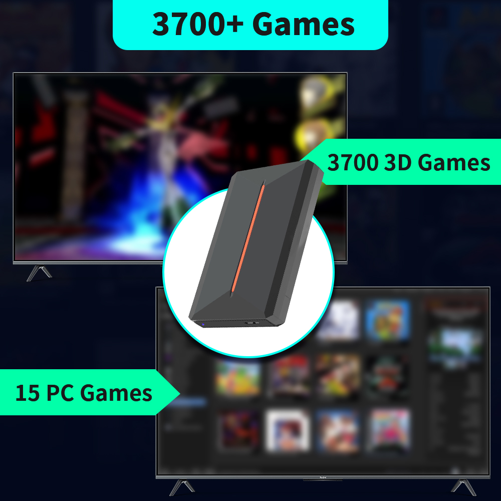 Launchbox OS 500GB Portable Ga - Gaming Console Emulator 评论和价格