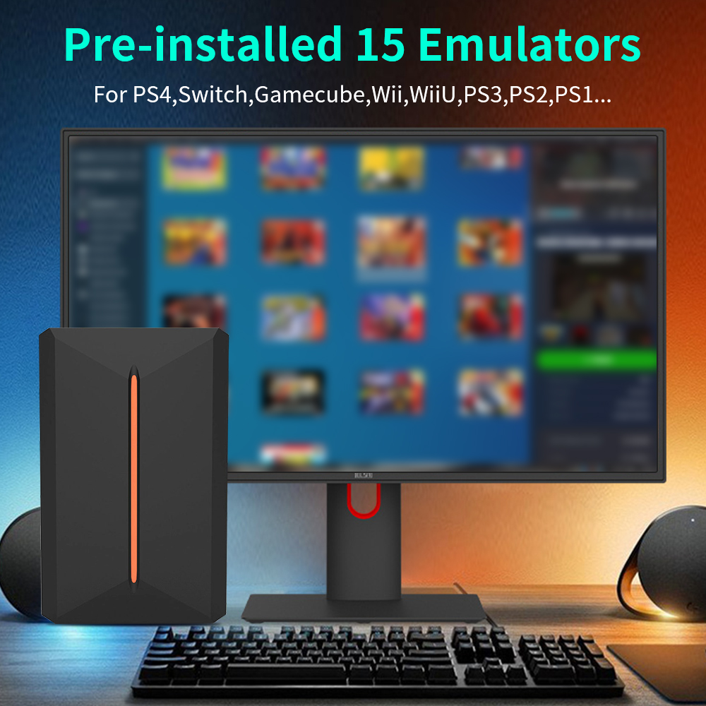 Launchbox OS 500GB Portable Ga - Gaming Console Emulator 评论和价格
